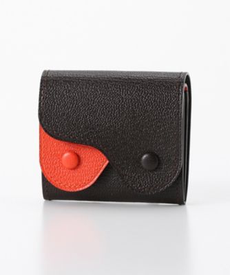 ＜ラルコバレーノ/L'arcobaleno＞ ゴート 小銭入れ(576) ダークブラウンxオレンジ 【三越・伊勢丹/公式】