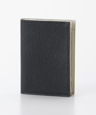 ＜ラルコバレーノ/L'arcobaleno＞ ゴート カードケース(351) ネイビーx白 【三越・伊勢丹/公式】