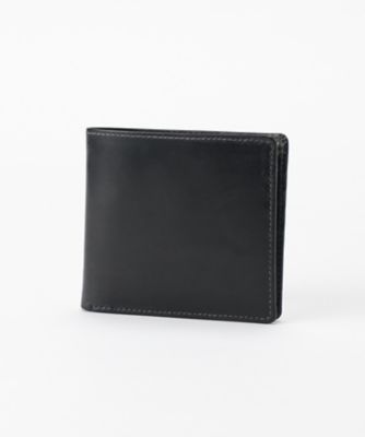 ＜ホワイトハウスコックス/WhitehouseCox＞ 二つ折り財布・小銭入れなし(S8772) ブラック 【三越・伊勢丹/公式】