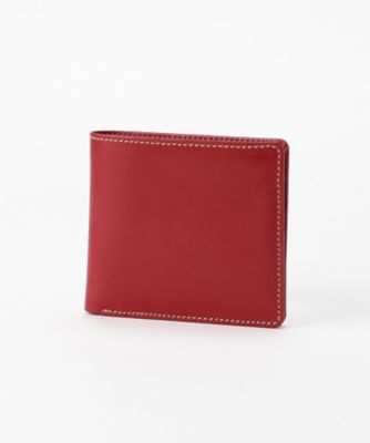 ＜ホワイトハウスコックス/WhitehouseCox＞ 二つ折り財布・小銭入れなし(S8772) レッド 【三越・伊勢丹/公式】