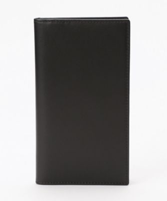 ＜エッティンガー/ETTINGER＞ 長財布(ST806) ブラックxオレンジ 【三越・伊勢丹/公式】