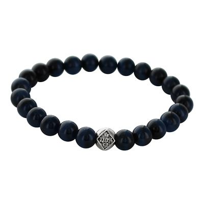 ＜トラヴィス・ワーカー＞ Stone with 110% Round Bead Brecelet(8mm Blue Tiger Eye) 【三越・伊勢丹/公式】