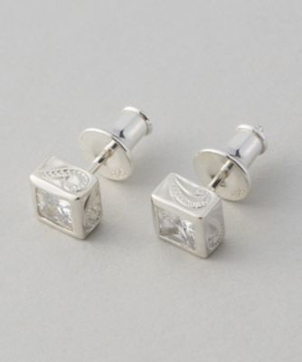 ＜ロノ/Lono＞ ピアス ストーン(EQ004+CZ) 【三越・伊勢丹/公式】