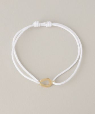 ＜シンパシー・オブ・ソウル/SYMPATHY OF SOUL＞ スモールホースシューコードブレスレット(SO-b1617Y8) ホワイト 【三越・伊勢丹/公式】