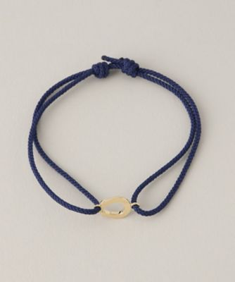 ＜シンパシー・オブ・ソウル/SYMPATHY OF SOUL＞ スモールホースシューコードブレスレット(SO-b1617Y8) ネイビー 【三越・伊勢丹/公式】