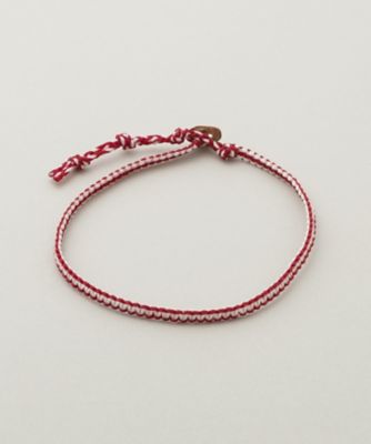 ＜シンパシー・オブ・ソウル/SYMPATHY OF SOUL＞ ワックスコードアンクレット(SO-A1701Y0) レッド 【三越・伊勢丹/公式】