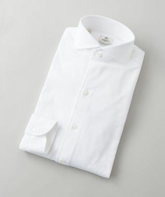 ＜ルイジ ボレッリ/LUIGI BORRELLI＞ ジャージシャツ(DLB7F/S/TS4335-10) ホワイト 【三越・伊勢丹/公式】