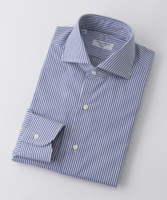＜フランチェスコ メローラ＞ ドレスシャツ(DFM7F/S/138-14) ネイビーマルチ 【三越・伊勢丹/公式】