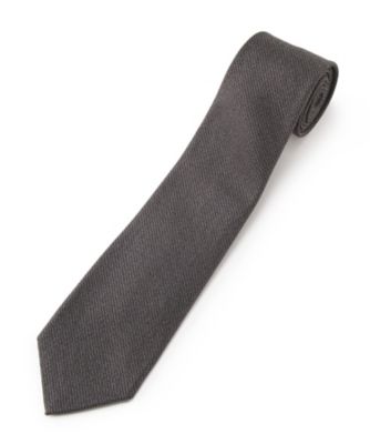 ＜フランコスパダ/FRANCO SPADA＞ 無地柄(サクサン糸)/ネクタイ(FS-009) チャコールグレー 【三越・伊勢丹/公式】