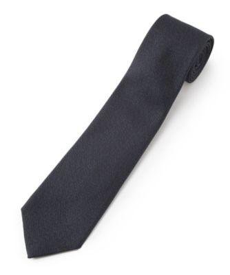 ＜フランコスパダ/FRANCO SPADA＞ 無地柄(サクサン糸)/ネクタイ(FS-009) ネイビー 【三越・伊勢丹/公式】