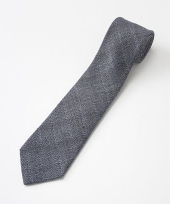 【SALE（三越）】＜フランコスパダ/FRANCO SPADA＞ 【S】リネン混ネクタイ(linenmix-1) グレー 【三越・伊勢丹/公式】