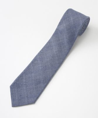 【SALE（三越）】＜フランコスパダ/FRANCO SPADA＞ 【S】リネン混ネクタイ(linenmix-1) サックス 【三越・伊勢丹/公式】