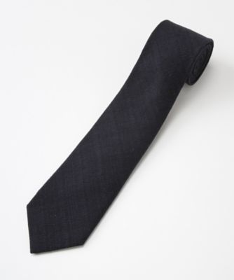 【SALE（三越）】＜フランコスパダ/FRANCO SPADA＞ 【S】リネン混ネクタイ(linenmix-1) ネイビー 【三越・伊勢丹/公式】