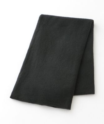 ＜ジョンストンズ/johnstons＞ カシミヤマフラー(MJO7F/S/HAM00162) ブラック 【三越・伊勢丹/公式】