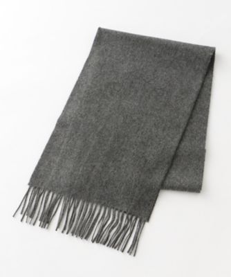 ＜ジョンストンズ/johnstons＞ カシミヤマフラー(MJO7F/S/WA16 plain) グレー 【三越・伊勢丹/公式】