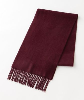 ＜ジョンストンズ/johnstons＞ カシミヤマフラー(MJO7F/S/WA16 plain) ワイン 【三越・伊勢丹/公式】