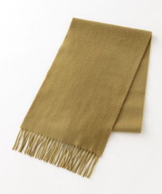 ＜ジョンストンズ/johnstons＞ カシミヤマフラー(MJO7F/S/WA16 plain) イエロー 【三越・伊勢丹/公式】
