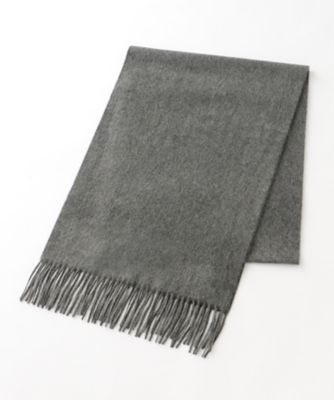 ＜ジョンストンズ/johnstons＞ カシミヤマフラー(MJO7F/S/WA57 plain) グレー 【三越・伊勢丹/公式】