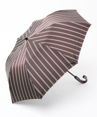 ＜ラムダ/LAMBDA＞ 折り畳み傘/トップレス/ダブルフェイス(ISM-1168) ブラウン 【三越・伊勢丹/公式】