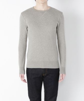 ＜ルトロワ/LETROYES＞ クルーネック スウェットカット アンド ソーン(3-LT001 CLAUDE) CPB03・GRIS 【三越・伊勢丹/公式】