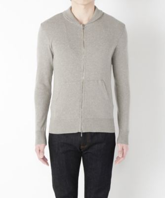 ＜ルトロワ/LETROYES＞ ショールカラー ジップアップパーカ(3-LT008 ERIC) CPB03・GRIS 【三越・伊勢丹/公式】