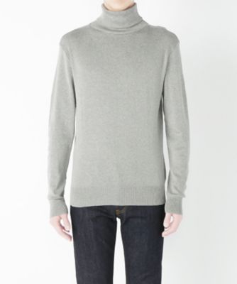 ＜ルトロワ/LETROYES＞ タートルネックセーター(3-LT327 LAURENT COTTON) BCM03・GRIS 【三越・伊勢丹/公式】
