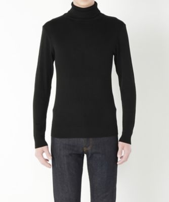 ＜ルトロワ/LETROYES＞ タートルネックセーター(3-LT327 LAURENT COTTON) BCM01・NOIR 【三越・伊勢丹/公式】