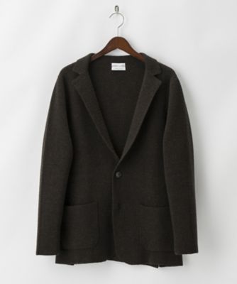 ＜セッテフィーリ カシミヤ＞ ニット ジャケット(72/202BLI/SG) 002・ダークブラウン 【三越・伊勢丹/公式】