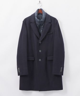 ＜ヘルノ/HERNO＞ チェスターコート(72/CA0045U/39601/12020) 9290・ネイビー 【三越・伊勢丹/公式】