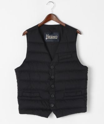 ＜ヘルノ/HERNO＞ 【紳士大きいサイズ】ダウンベスト(PI0381U/19288) 9200・ネイビー 【三越・伊勢丹/公式】