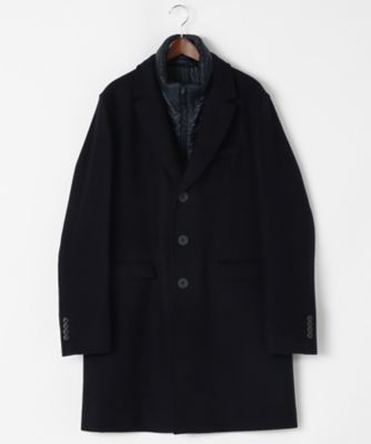 ＜ヘルノ/HERNO＞ 【紳士大きいサイズ】チェスターコート(CA0045U/39601+12020) 9290・ネイビー 【三越・伊勢丹/公式】