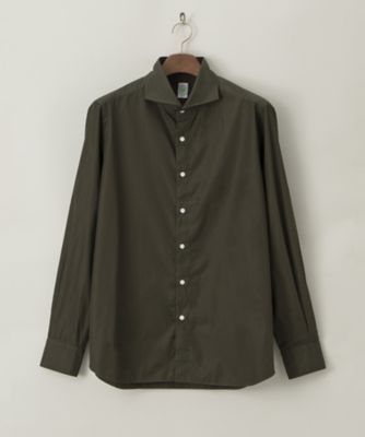 ＜フィナモレ/Finamore＞ 【紳士大きいサイズ】長袖シャツ(TOKYO140001) オリーブ 【三越・伊勢丹/公式】