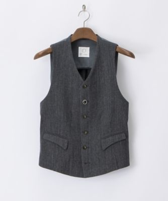 ＜デートル＞ ジレ(173E-1) チャコールグレー 【三越・伊勢丹/公式】