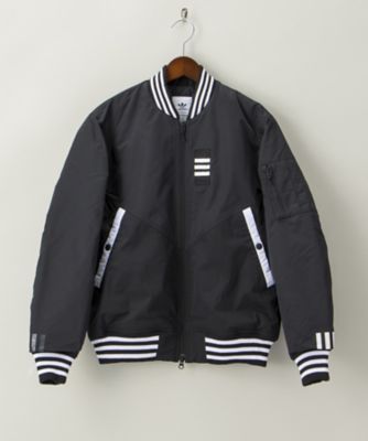 ＜アディダス オリジナルス バイ ホワイトマウンテニアリング＞ フライトジャケット(7W-14-BQ4077) ブラック 【三越・伊勢丹/公式】