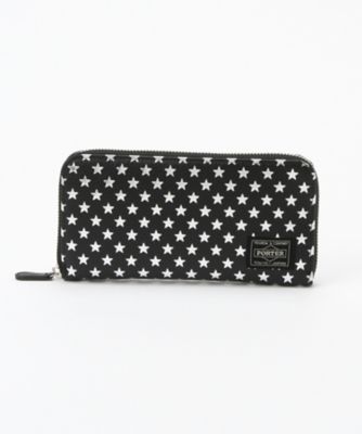 ＜ヘッドポーター/HEAD PORTER＞ ウォレット(7W-28-HP-4832) ブラックxシルバー 【三越・伊勢丹/公式】