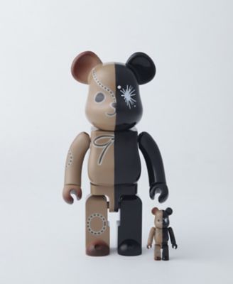 ＜ミハラヤスヒロ/MIHARAYASUHIRO＞ Maison MIHARA YASUHIROxBE@RBRICK(100%&400%)(17SS-99BBET01) ブラックxブラウン 【三越・伊勢丹/公式】