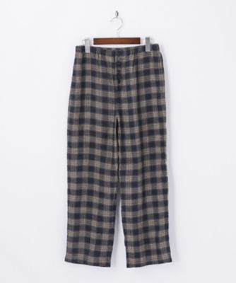 【SALE（伊勢丹）】＜ブラスブラム＞ 【S】チェックパンツ(4-135277) ネイビー 【三越・伊勢丹/公式】