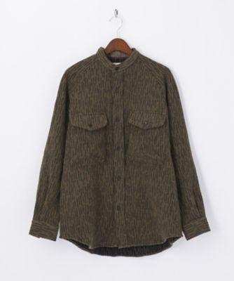 【SALE（伊勢丹）】＜ハヴァーザック/HAVERSACK＞ 【S】カジュアルシャツ(421631) カーキ 【三越・伊勢丹/公式】
