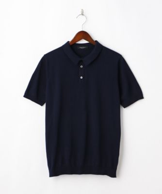 ＜ロベルト・コリーナ/ROBERTO COLLINA＞ 三越伊勢丹限定イタリアインポート半袖ポロシャツ(1-RT25024K) ネイビー 【三越・伊勢丹/公式】