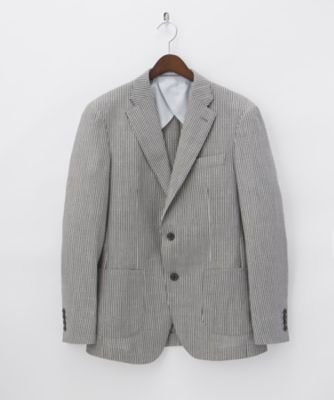 【SALE（伊勢丹）】＜ティモシーエベレスト ロンドン＞ シアサッカージャケット(332J7007/7008) グレー 【三越・伊勢丹/公式】