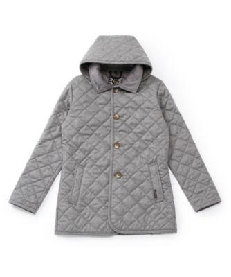 ＜ラベンハム/LAVENHAM＞ キルティングジャケット(6-DENSTON) ライトグレー 【三越・伊勢丹/公式】