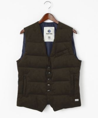 ＜サマス＞ ダウンジレ(MOD-LUGANO) チャイロ 【三越・伊勢丹/公式】