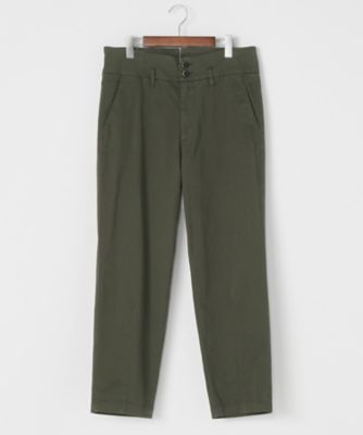 ＜バレナxエアディム＞ ワイドシルエットチノ(PAU-1614-2222-OTREGAN) ダークグリーン 【三越・伊勢丹/公式】