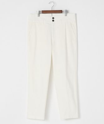 ＜バレナxエアディム＞ ワイドシルエットチノ(PAU-1614-2222-OTREGAN) シロ 【三越・伊勢丹/公式】