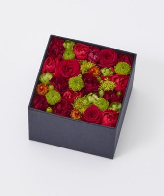 ＜ニコライバーグマン/Nicolai Bergmann＞ 【伊勢丹オンラインストア限定】フレッシュフラワーボックス(レッド) S 【三越・伊勢丹/公式】