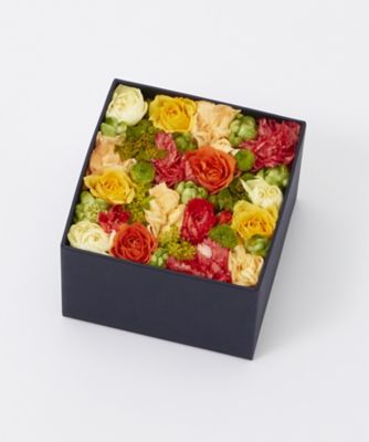 ＜ニコライバーグマン/Nicolai Bergmann＞ 【伊勢丹オンラインストア限定】フレッシュフラワーボックス(オレンジ) S 【三越・伊勢丹/公式】