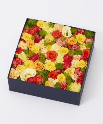 ＜ニコライバーグマン/Nicolai Bergmann＞ 【伊勢丹オンラインストア限定】フレッシュフラワーボックス(オレンジ) L 【三越・伊勢丹/公式】