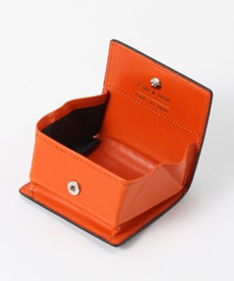 ＜hide k 1896/ヒデケイ 1896＞ コインケース(hkc006) 内側：オレンジ 【三越・伊勢丹/公式】