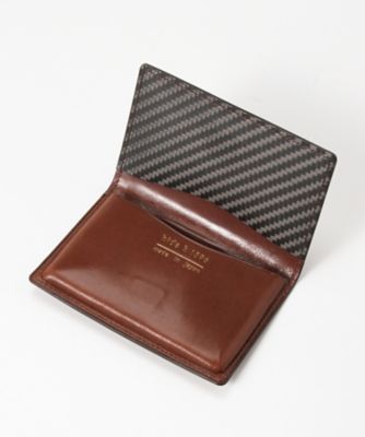 ＜hide k 1896/ヒデケイ 1896＞ カードケース タイプA(hkc007) 内側：ブラウン 【三越・伊勢丹/公式】