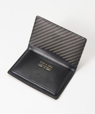 ＜hide k 1896/ヒデケイ 1896＞ カードケース タイプA(hkc007) 内側：ネイビー 【三越・伊勢丹/公式】